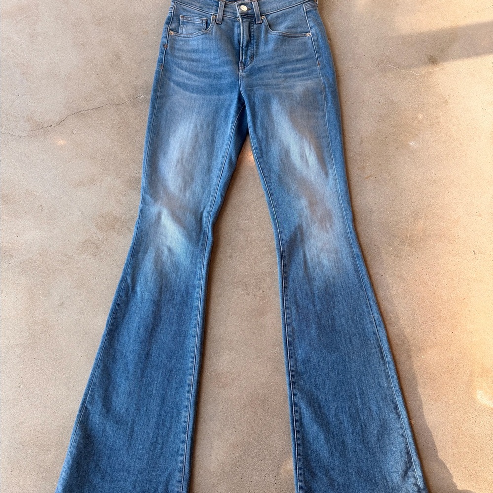 Veronica Beard Blue Flare Jeans